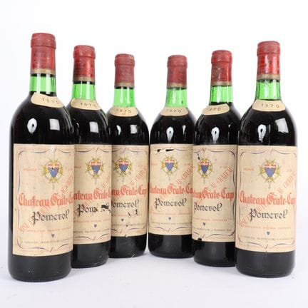 6 btes Château Grate-Cap Pomerol 1970
Appellation 