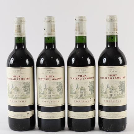 4 bottles of VIEUX CHÂTEAU LAMOTHE 2000