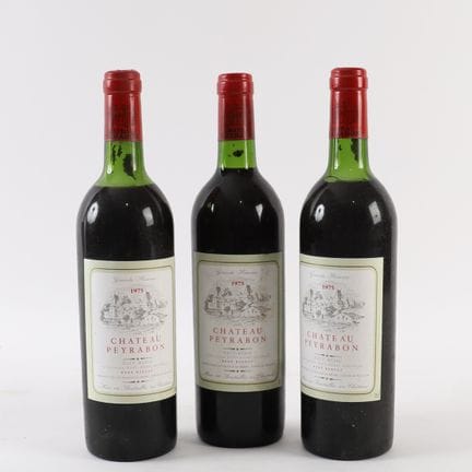 3 Bottles of CHÂTEAU PEYRABON 1975
Haut-Médoc, Ren