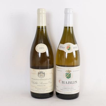 2 bottles of Chablis 
Including: 
Chablis Lamblin 