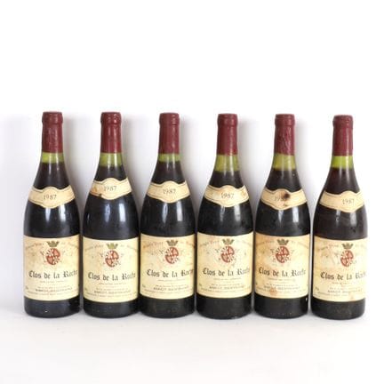 6 bottiglie di Clos de la Roche 1987 Amiot-Bertran