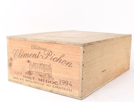 CASE OF 12 BOTTLES OF CLEMENT PICHON 1994
Sealed w