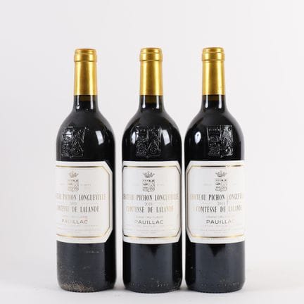 3  Bottles of CHÂTEAU PICHON LONGUEVILLE 2011
Comt