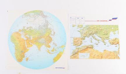 un par de raros carteles de virgin air france
Incl