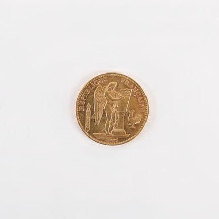 100 FRANCS GENIUS CARVES, GOD PROTECTS FRANCE 1904