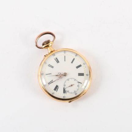 BEAUTIFUL "HORSESHOE" POCKET WATCH IN GOLD
18k gol