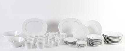 SERVIZIO IN PORCELLANA BERNARDAUD MODELLO ÉCUME DA