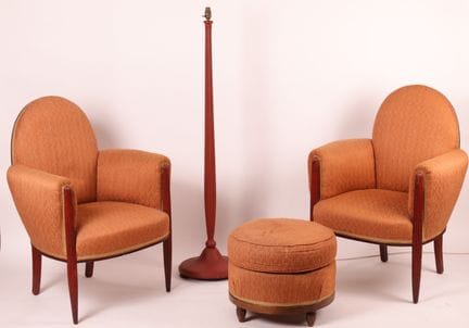 COPPIA DI POLTRONE ART DÉCO nello stile di Paul FO