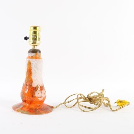 BASE PER LAMPADA IN VETRO “LE VERRE FRANCAIS”.
Bas