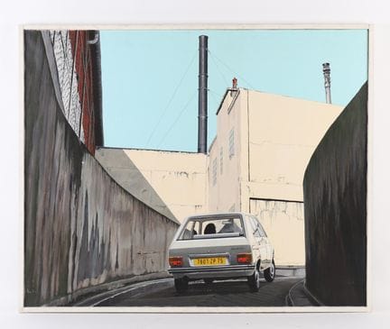 INTERESSANTE QUADRO "PEUGEOT 104, PARIGI" di Franç