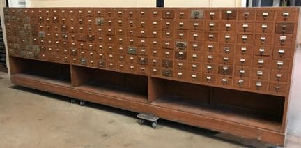MONUMENTAL AND EXCEPTIONAL FILE CABINET in the sty