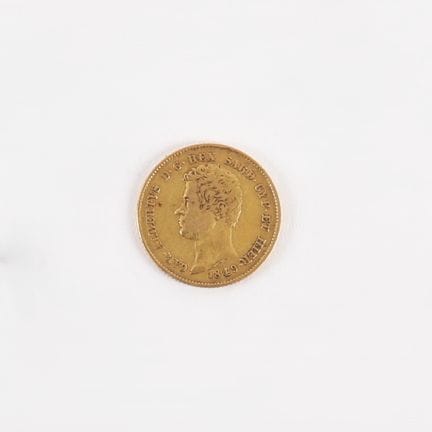 20 LIRE CHARLES-ALBERT GOLD COIN, 1849
Obverse: Po