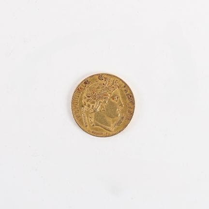 20-FRANC CÉRÈS COIN, SECOND REPUBLIC, 1850
Obverse