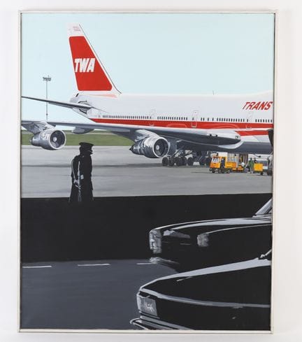 QUADRO "BOEING 747 DELLA COMPAGNIA TRANS WORLD AIR