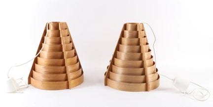 Hans-Agne JACOBSSON (1919-2009). 
Paire de plafonn