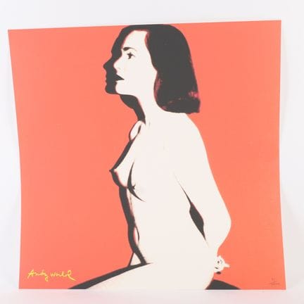 根据安迪·沃霍尔（1928-1987）的石版画《兰娜·特纳》制作
作品左下角有签名，右下角标有编号“