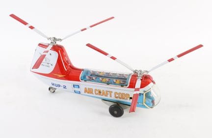 RARO ELICOTTERO IN LAMIERA ALPS JAPON AIRCRAFT COR
