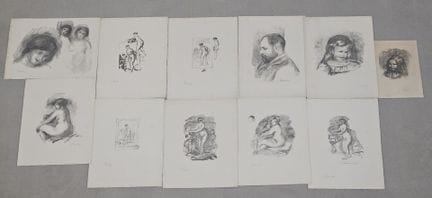 Pierre-Auguste RENOIR (1841-1919)
Onze des 12 lith