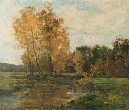 Georges Pierre DIETERLE (1844-1937)
Paesaggio con 