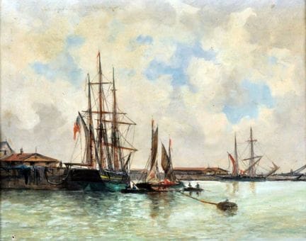 Émile Louis VERNIER (1829-1887)
Le port du Havre, 