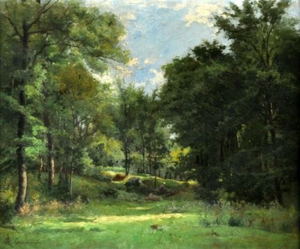 Alfred GARCEMENT (1842-1927)
Sous-bois animé avec 