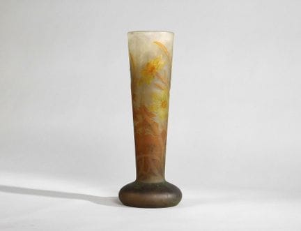 GALLE (1904-1936)
Importante vaso conico con base 