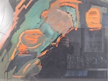Nelly MAREZ-DARLEY (1906-2001) 
Abstraction
Huile 