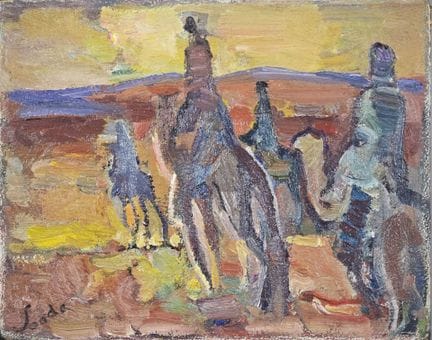 Henri SAADA (1906-1976)
"I cavalieri del deserto o