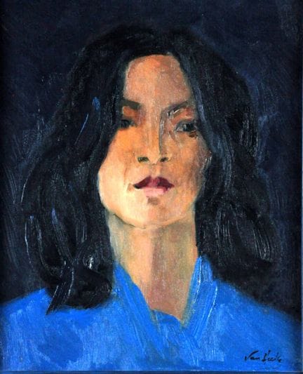 Arthur VAN HECKE (1924-2003)
"Portrait de Souvanna