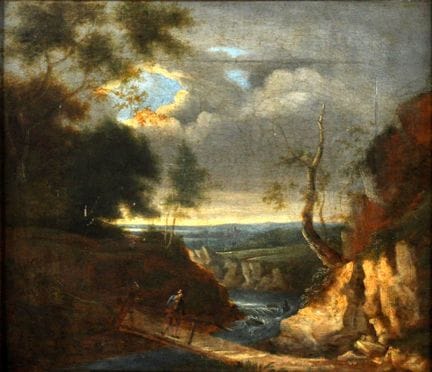 SCUOLA INGLESE del XIX secolo
1 - Paesaggio di cam