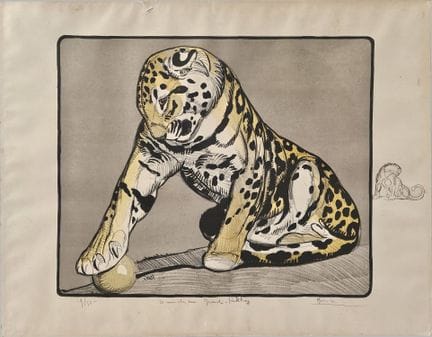 Paul JOUVE (1878-1973)
Pantera che gioca a palla
L
