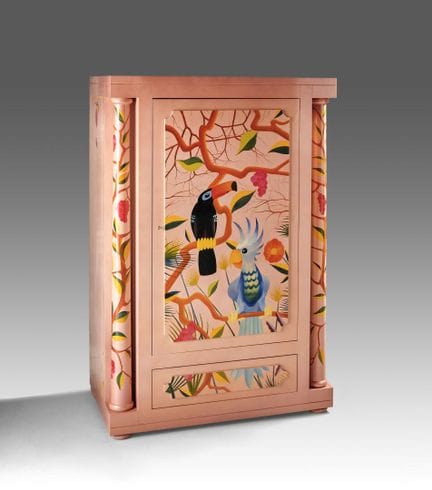 BARCA ROSSA
Grande credenza in teak massiccio con 