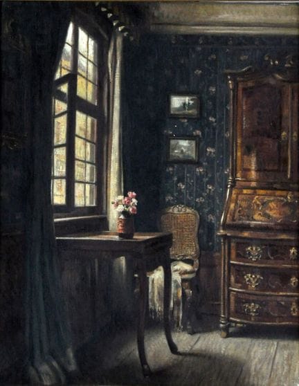 René JANSSENS (1870-1936)
Intérieur flamand
Huile 