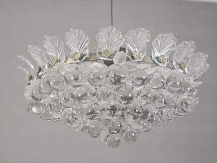 BACCARAT, in stile 
Lampadario circolare imprezios