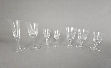 SAINT-LOUIS "Cerdagne"
Série de 45 verres en crist