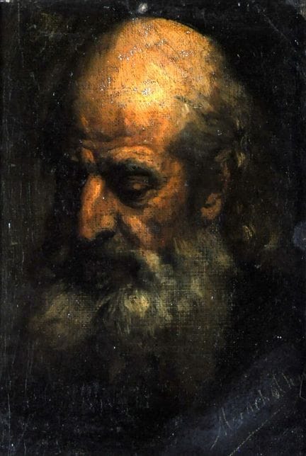 SCUOLA FRANCESE del XIX secolo
Studio di uomo anzi