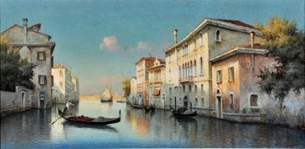 G. HUGUES (XXème siècle)
Venise, le grand canal
Hu