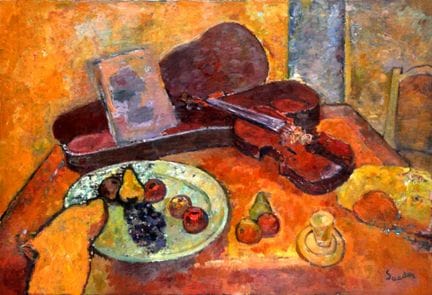 Henri SAADA (1906-1976)
Natura morta con violino
O