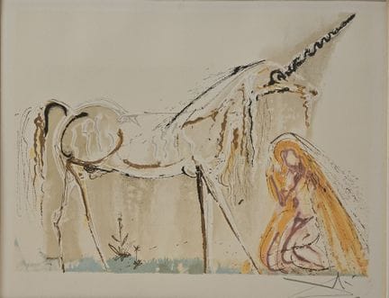 Salvador DALI, d'après
La Licorne, 1983
Lithograph