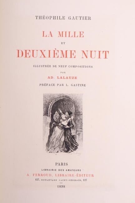 GAUTIER (Théophile).
La mil y segunda noche, ilust