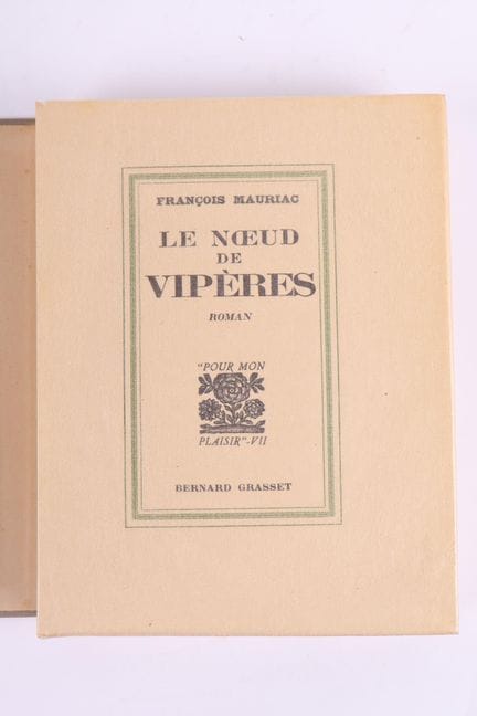 MAURIAC (François).
Le nœud de vipères.

1 volume,