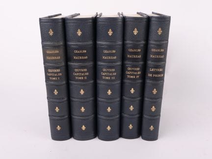 MAURRAS (Charles).
Major Works.

4 large 8vo volum