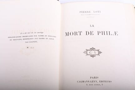 LOTI (Pierre).
The Death of Philae.

1 square in-8