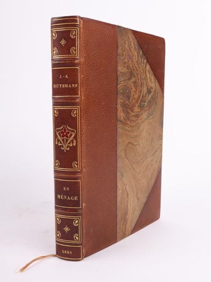 HUYSMANS (J.-K.)
En ménage.

1 volume, in-12, boun