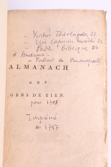 ANONYMOUS.
Almanac of the People of Good Will, or 