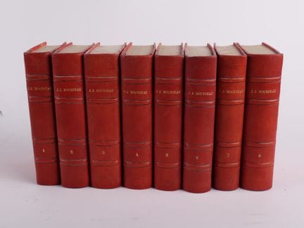 ROUSSEAU (Jean-Jacques).
Complete Works.

8 in-12 
