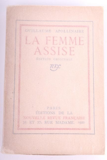 APOLLINAIRE (Guillaume).
The Seated Woman.

1 volu