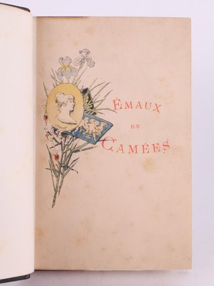 GAUTIER (Théophile).
Esmaltes y camafeos. Con 112 
