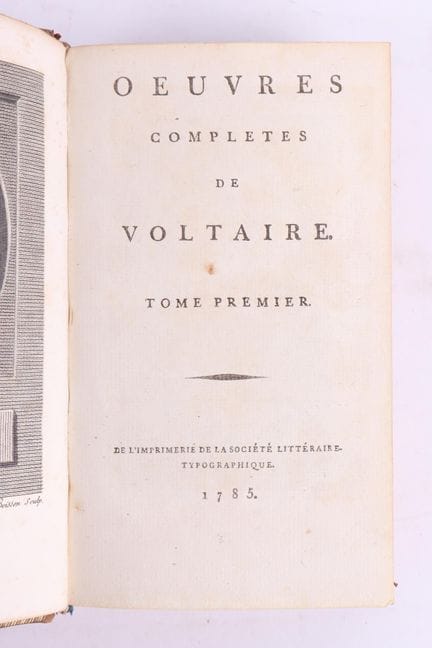VOLTAIRE.
Complete Works.

91 volumes (volumes 10,