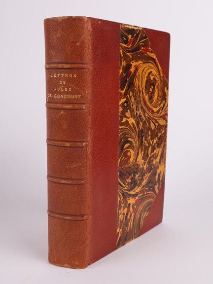 GONCOURT (Jules de).
Letters.

1 volume, in-8, bou